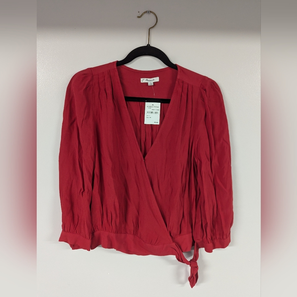 Madewell blouse red small